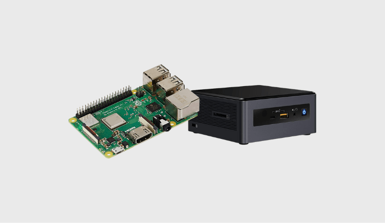 NUC, Rapsberry, machine virtuelle, Docker, etc.