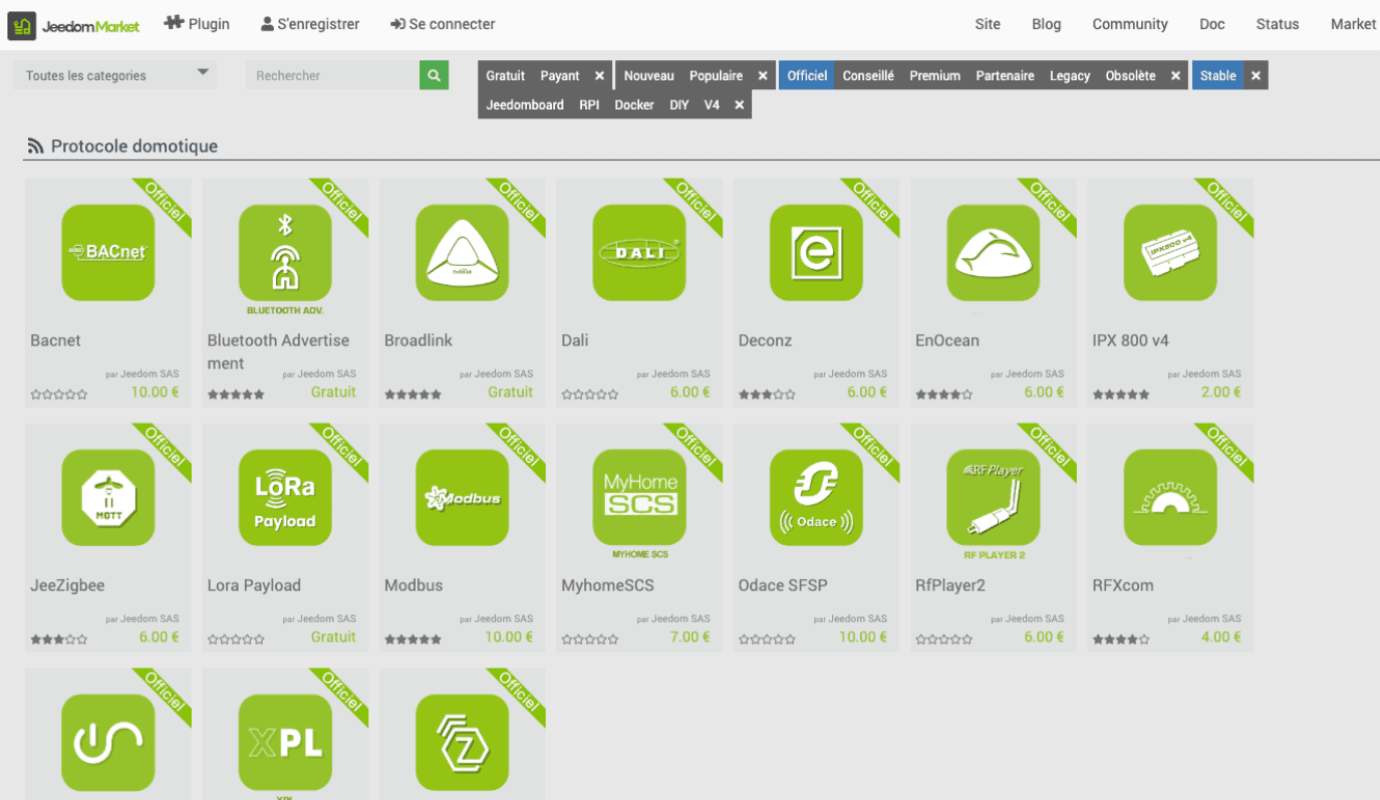 Jeedom Plugins