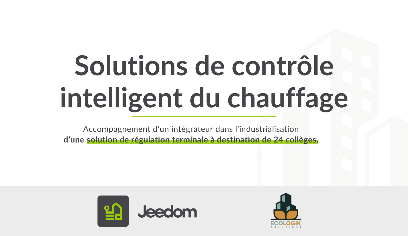Pilotage intelligent du chauffage en établissements d'éducation